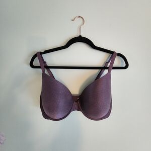 Silver/Purple Womens Lined Underwire Bra 36 DDD